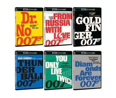 James Bond (Sean Connery) : Les 6 volets en édition simple 4K Ultra HD Blu-ray le 15 octobre