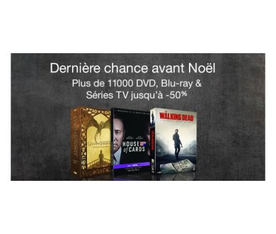 Livrés avant Noël - Jusque 15H : Blu-ray à -50%