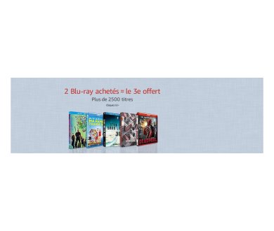 DERNIERES HEURES : 2 Blu-ray achetés = le 3ème offert !!!