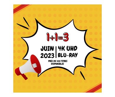 [JUSQU'AU 30 JUIN] 2 Blu-ray 4K achetés = le 3ème offert