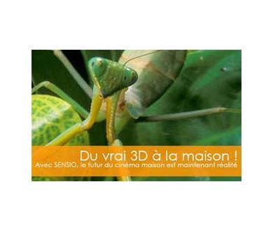 Sensio présente sa technologie Sensio 3D sur une TVHD de Mitsubishi