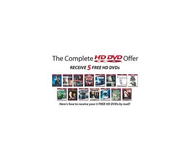5 HD-DVD gratuits au Canada