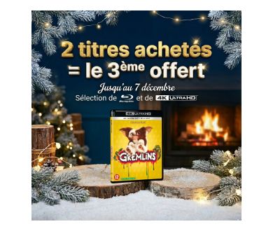 [Jusqu'au 7 décembre] 2 titres en 4K Ultra HD Blu-ray, le 3ème offert