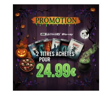 [31 Octobre - 4K UHD Blu-ray] 2 titres achetés pour 24.99€