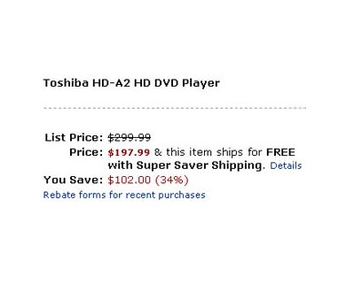 La HD-A2 à 197.99$ sur Amazon.com