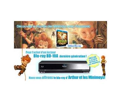 Panasonic offre Arthur et les Minimoys à l'achat du lecteur Blu-ray BD-10A