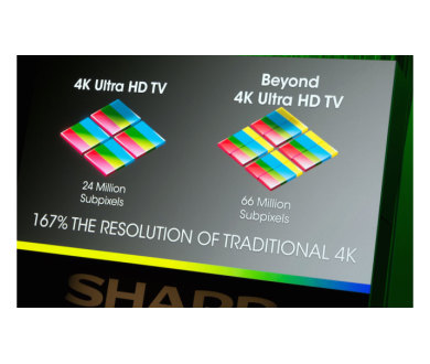 Sharp Beyond 4K Ultra HD TV : Total de 66 millions de pixels