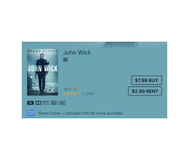 iTunes Store : Des premiers titres font leur apparition en 4K Dolby Vision