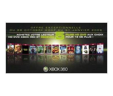Un lecteur HD-DVD Xbox 360 acheté : 5 films remboursés !