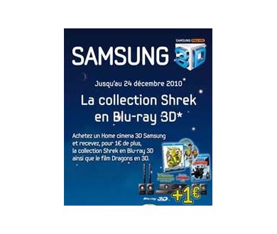 Les 4 Blu-Ray 3D de Shrek pour un euro symbolique