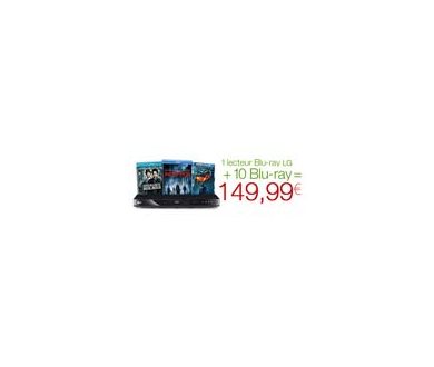 Lecteur Blu-ray LG + 10 Blu-ray = 149.99 euros
