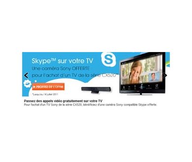 Caméra Sony compatible Skype offerte