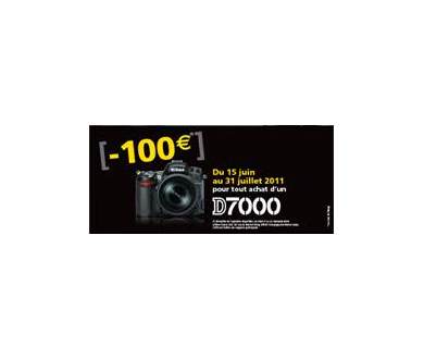 Reflex Nikon D7000 : Remboursement de 100€ jusqu’au 31 juillet