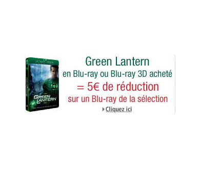 Green Lantern en Blu-ray : Opération 5 euros offerts