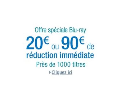 Dernier Week-end : Offre spéciale Blu-ray : 20€ ou 90€ de réduction