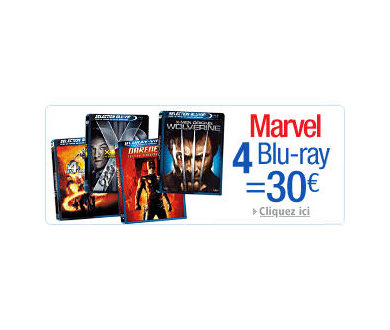 Marvel - 4 Blu-ray = 30€ chez Amazon