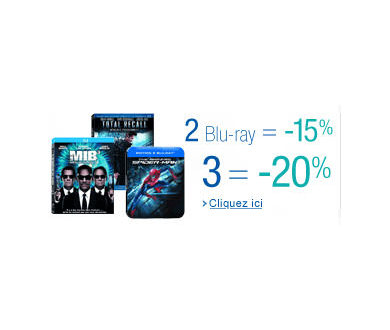 The Amazing Spider-Man + Blu-ray : de 15 à 20% de réduction immédiate