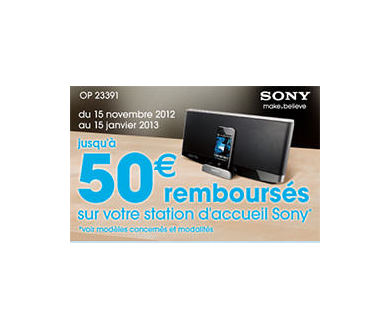 Opération ODR 2012 : Stations d’accueil Sony