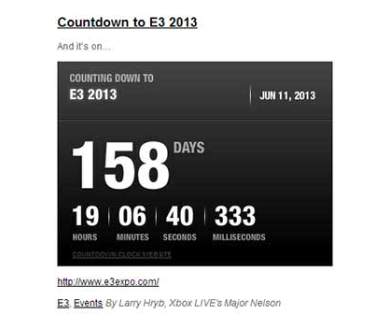 Xbox 720 : Microsoft lance un compte à rebours officiel