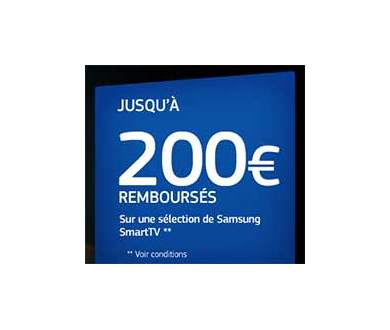 Samsung Smart TV 2012 : Jusqu’à 200 euros remboursés