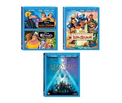 Atlantide, Lilo et Stitch et Kuzco annoncés en Blu-ray chez Disney