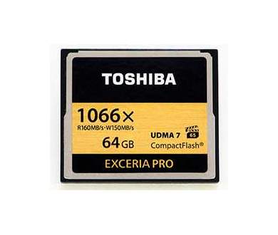 Toshiba Exceria Pro Series : Des cartes mémoire CF très performantes