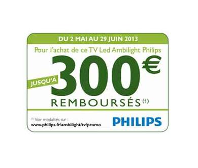 Téléviseurs 2013 : Jusqu’à 300 euros rembourses chez Philips