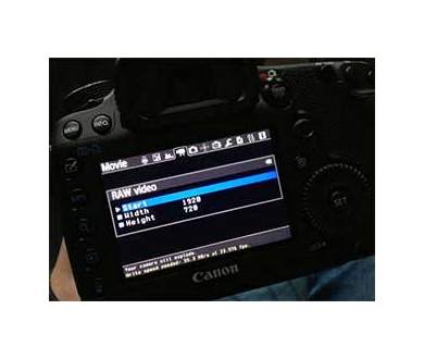 De la vidéo RAW Full-HD 14-bit à 24 fps pour le Canon 5D Mark III