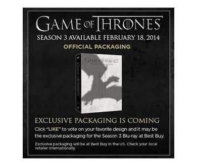 Game of Thrones - Saison 3 : Le 18 février 2014 en Blu-ray