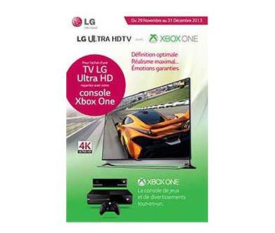 Une TV LG Ultra HD achetée = Une Xbox One offerte