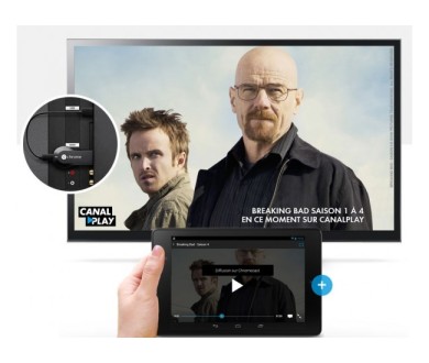 MyCanal accessible depuis le Google Chromecast