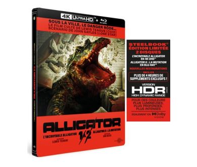 MAJ : L’Incroyable Alligator et sa suite en 4K Ultra HD Blu-Ray le 7 mars 2023 en France