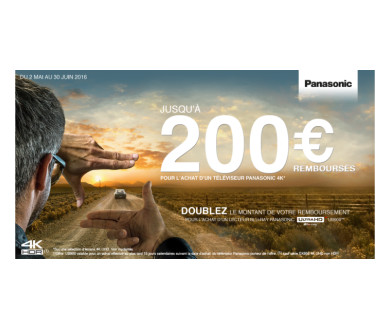 TV Ultra HD Panasonic et lecteur UHD Blu-ray : ODR jusqu'à 400 euros remboursés !