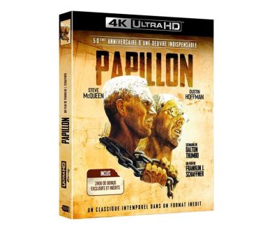MAJ : Papillon (1973) en 4K Ultra HD Blu-ray en France le 2 octobre prochain