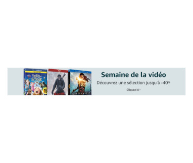 DERNIERES HEURES : Semaine de la Vidéo avec près de 50 Blu-ray 4K jusqu'à -40%