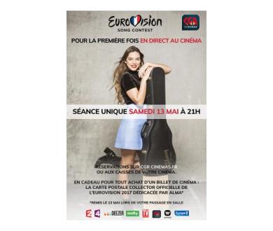 La finale de l'Eurovision sera retransmise au cinéma le 13 mai