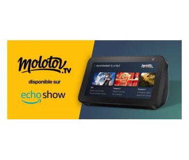 Molotov débarque sur la gamme Echo Show d'Amazon