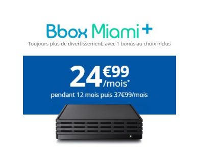 Bouygues lance sa nouvelle offre Bbox Miami+