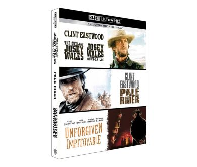 Josey Wales, Pale Rider et Impitoyable réunis en coffret 4K Ultra HD Blu-ray