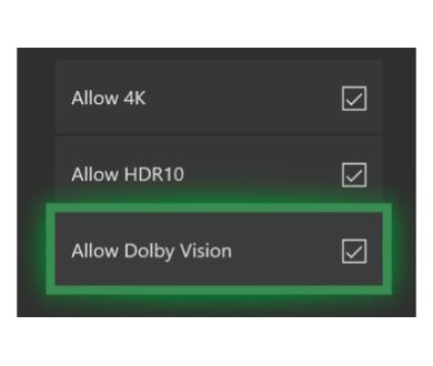 Xbox One : Prise en charge Dolby Vision effective (en streaming)