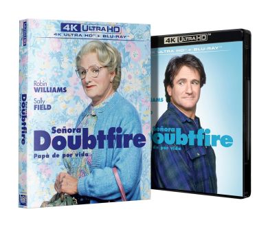 Madame Doubtfire (1993) aperçue en 4K Ultra HD Blu-ray pour le 28 septembre en Espagne