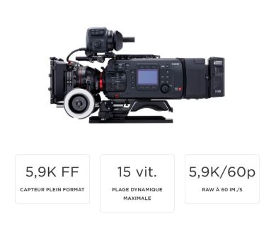Canon EOS C700 FF : Une caméra pour le cinéma numérique 5.9K (plein format)