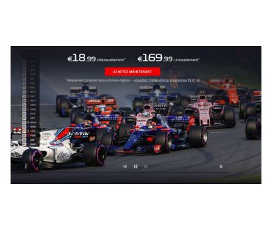 Formule 1 en streaming : Le service officiel F1 TV Pro et ses tarifs dévoilés !