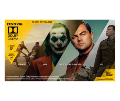 Festival Dolby Cinema : En France du 29 janvier au 4 février prochain