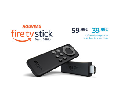 Amazon lance en France son Fire TV Stick (Basic Edition)