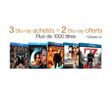 DERNIER WEEK-END : 3 Blu-ray achetés = 2 Blu-ray offerts