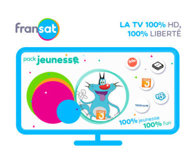 Fransat lance un pack Jeunesse avec 5 chaînes HD !
