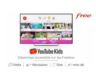 YouTube Kids débarque sur les différentes Freebox