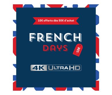 [ULTIMES HEURES] 10€ de remise dès 50€ d'achats en Blu-ray et 4K