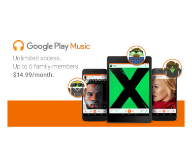 Une formule familiale pour Google Play Music